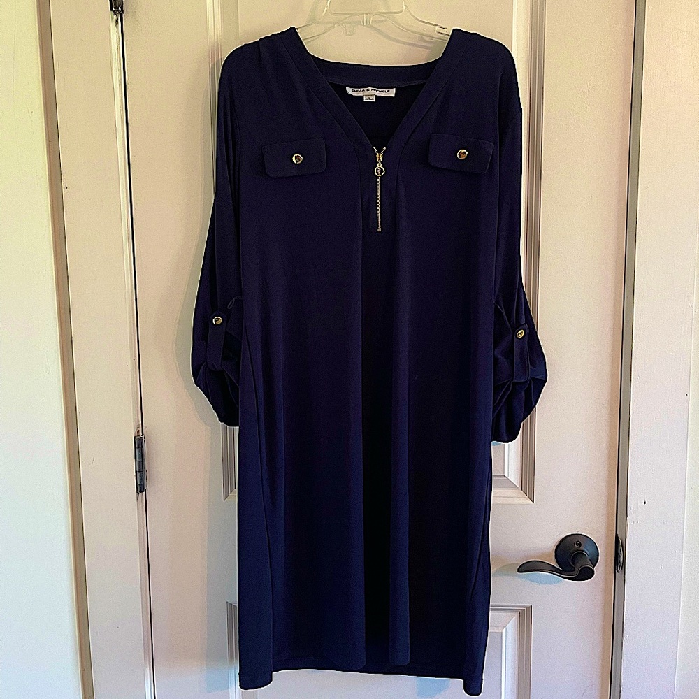 Emma & Michele Blue Dress
